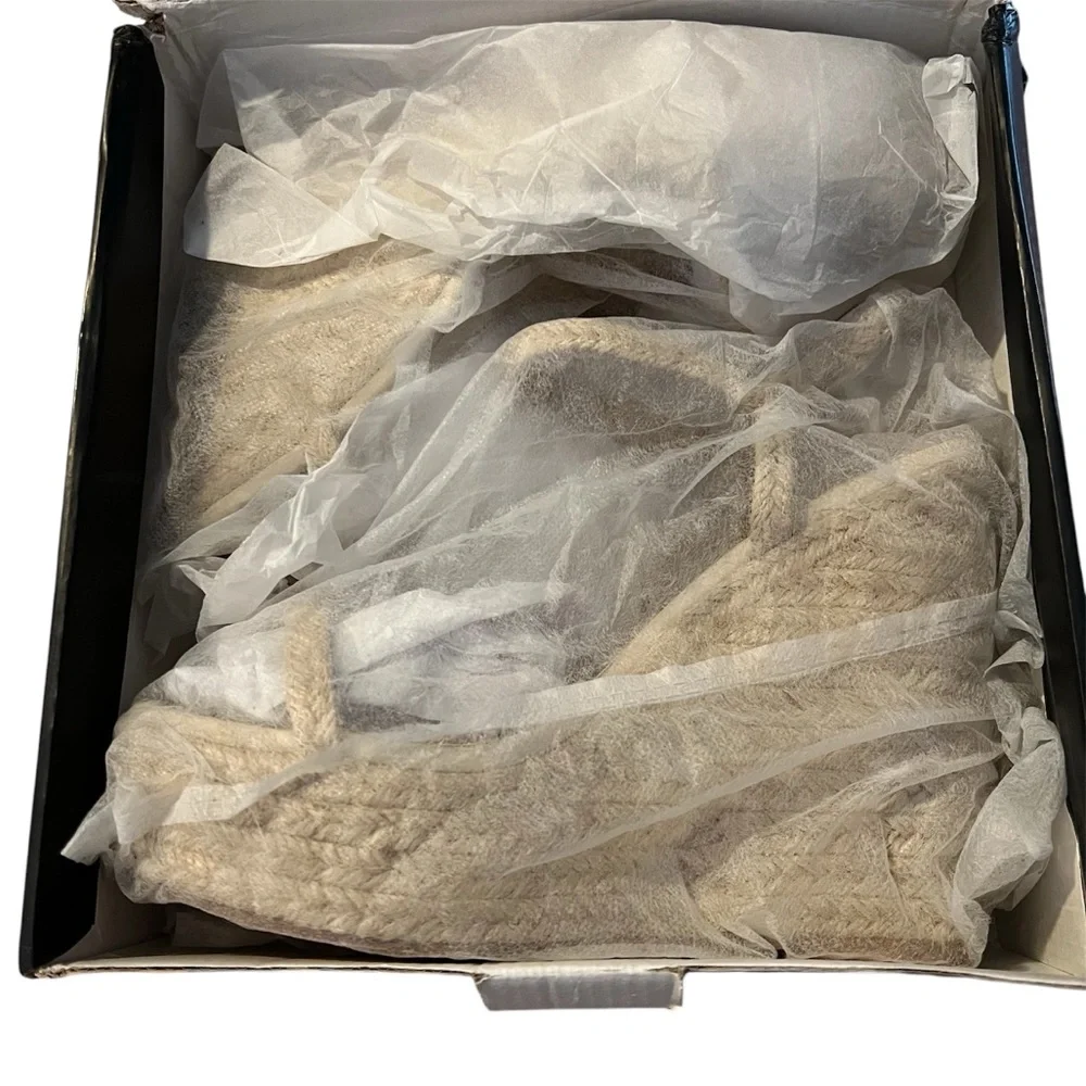 Two Strap Jute Wedges - Brand New in Box!
